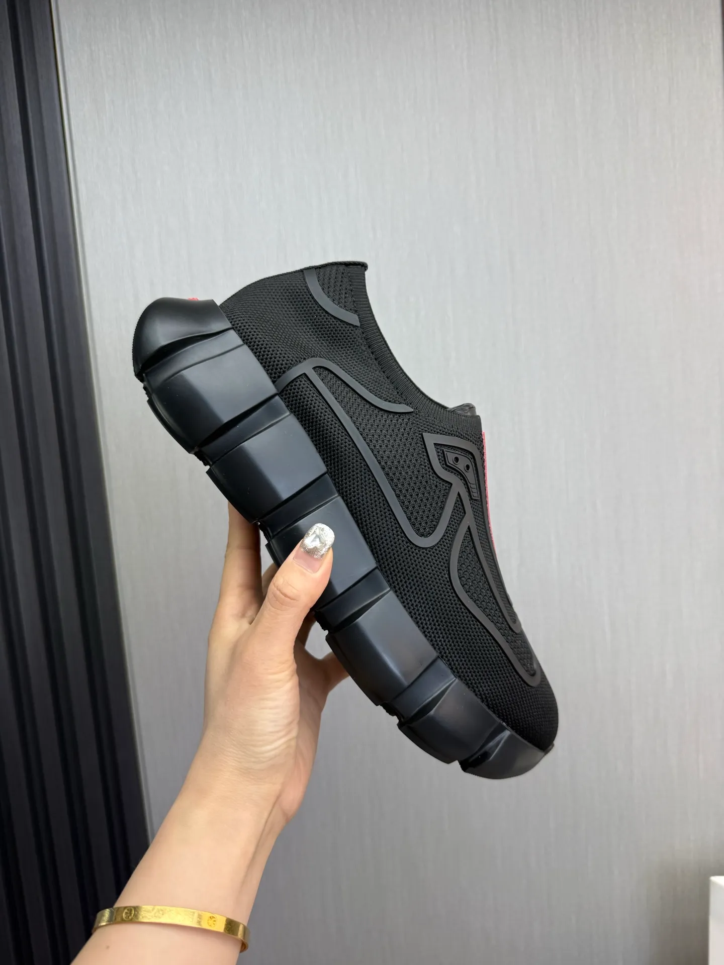Men's shoes 💰580💰 [PRADA] Popular men's shoes shipped 👏Official website synchronized ⬆️Original fly-woven fabric + cowhide lining, 1⃣️:1⃣️reproduction, original sole, 38-45 (45. Customized, non-refundable)